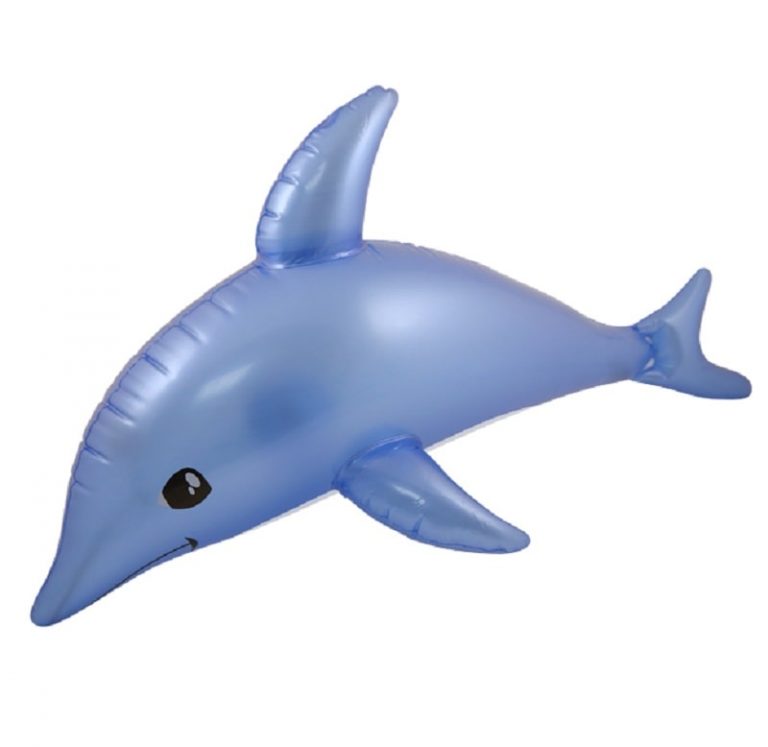 Inflatable Dolphin - 53cm | Wholesale Blow Up Sea Animal | Kids Party Toy